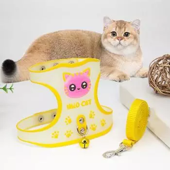 Нагрудный ремень для домашних животных, безопасный, стильный, светящийся, светоотражающий, прочный, с защитой от потери, яркий дизайн, поводок для домашних животных для ночных прогулок синий