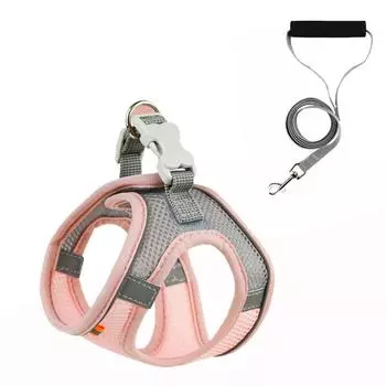 Нагрудный ремень для домашних животных, дышащая сетка, регулируемый светоотражающий жилет, шлейка для собак средних и больших размеров S