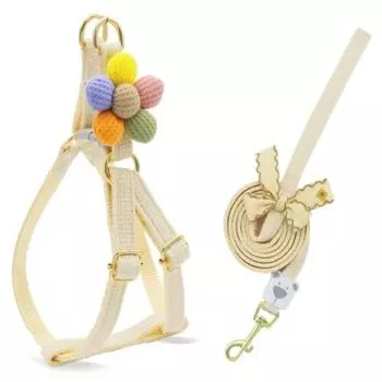 Нагрудный ремень для собак Pet Pop Harness, комплект поводков H, Off White
