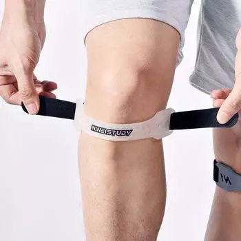 Нагружённый пояс для коленной чашечки из коровьей кожи Спортивные наколенники Беговые амортизирующие антименисковые наколенники Фитнес Верховая езда