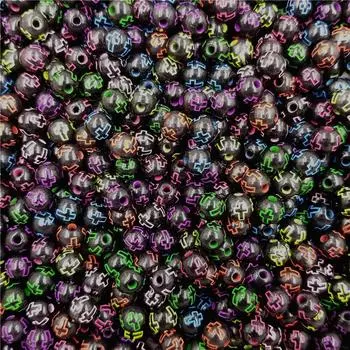 Находки для изготовления ювелирных изделий, популярные рукоделия, акриловое ожерелье, браслет, 1 комплект, свободные бусины heart