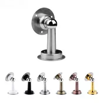 NAIERDI Дверной стопор из нержавеющей стали для ванной комнаты Магнитный дверной стопор Прочный напольный настенный ветрозащитный дверной держатель Фурнитура