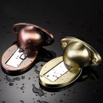 NAIERDI из цинкового сплава, магнитная наклейка на дверной стопор, скрытые дверные держатели, напольные упоры