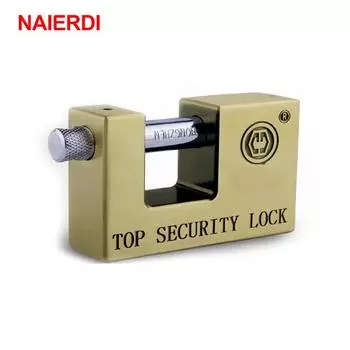 NAIERDI Super B класс навесные замки безопасный противоугонный замок нержавеющие антикварные защитные замки с ключами для фурнитуры для ворот 80-Size