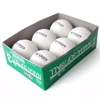 Naigai Match Ball Rubber Softball Certification Ball 3 by half a dozen Ball No. naigai-3 Sold (6 pieces) чёрный