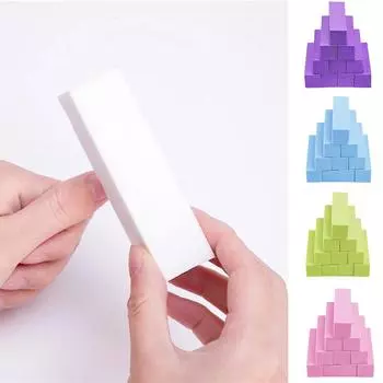 Nail Art Buffer Grinder Buffer Block Пилка для ногтей для педикюра Типсы для маникюра Губка для полировки гель-лак Аксессуары Инструменты розовый