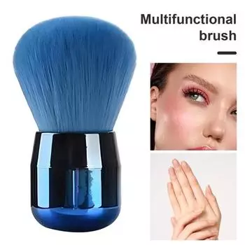 Nail Art Dusting Brush with Handle Nail Art Dust Powder Remover Cleaner Kabuki розового золота