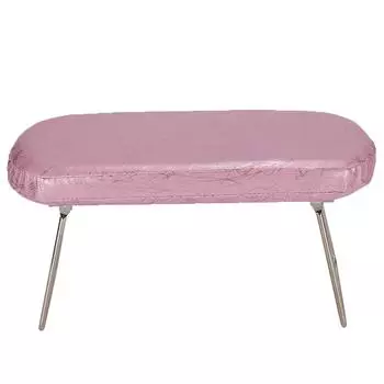 Nail Art Hand Pillow PU Leather Manicure Arm Rest Cushion With BracketPlum Pink