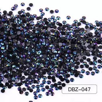 Nail Art Nail Resin Flat Bottom Drill Black Gold Violent Bear Water Cup Toy Hand Sticker Drill Diy Material 3mm(1000pcs