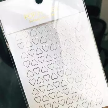 Nail Art Наклейка Неувядающий Яркий Цвет Очаровательные Нежные Влюбленные Сердца Узор Наклейки Маникюр Наконечник Декор Косметические принадлежности A