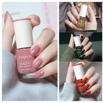 Nail Art Разрывной быстросохнущий без лампы лак для ногтей с блестками матовый водонепроницаемый лак для ногтей без запекания LM