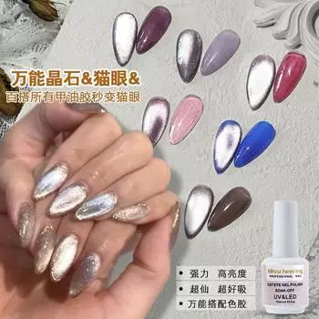 Nail Art Spar Cat S Eye Сменный серебряный клей Cat S Eye Магазин по продаже нейл-арта Набор Клей Лак для ногтей Клей Фабрика