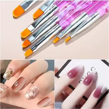 Nail brush set phototherapy pen string pen flower pen silicone pen dot drill pen 01