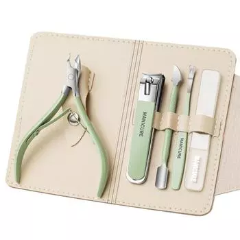 Nail Clippers Set Is Easy To Carry зелёный