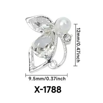 Nail Decoration Butterfly Diamonds Shiny Luxury Girl Nail Charm Nail Art Diy Stereoscopic Accessorie Nail Art Enthusiasts 5Pcs