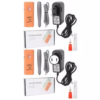 Nail Drill Machine Multifunction Nail Drill Set for for Men Women and Children 100240V Orange EU Plug