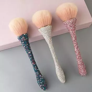 Nail Dust Remove Loose Powder Brush Handle Nail Art Dust Brush Makeup Brush Women 04