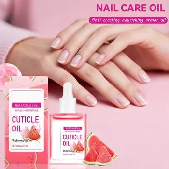 Nail Exfoliating Oil Watermelon Nail Polish Nourishing Nail Care Oil Reduces Dry Nails And Chapped Nails 30ml One Size