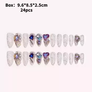 Nail Hand Wearing Nails Fashion Highgrade Pure Wind Rhinestone Nail Style Patch