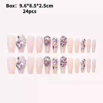 Nail Hand Wearing Nails Fashion Highgrade Pure Wind Rhinestone Nail Style Patch