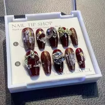 Nail Handmade Wear Fashion Casual Simple Exquisite Classic Nail Patch Style XS