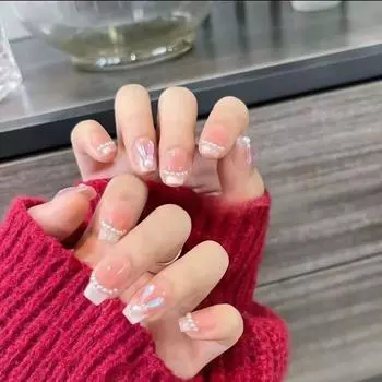 Nail Handmade Wearable Patch Rabbit Cat Eye Sweet Manicure Sticker Starry Sky XS