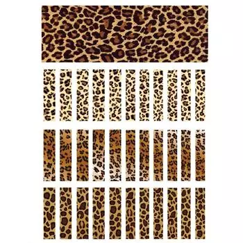 Nail Materials Manicure Adhesive Decals 3D Nail Stickers Nail Art Decoration Leopard Nail Sticker 1456