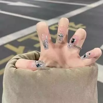 Nail Patch Medium To Long Wearable Art Advanced Detachable Trend Fashionable XS