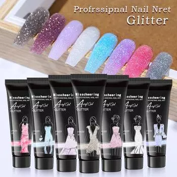 Nail Pearl Extender 15 мл Crystal Sequins UV Extender Улучшение ногтей 01