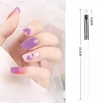 Nail Pen White Stick Red Head Painted Light Therapy Pen Light Therapy Brush Engraving Pen Nail Tools