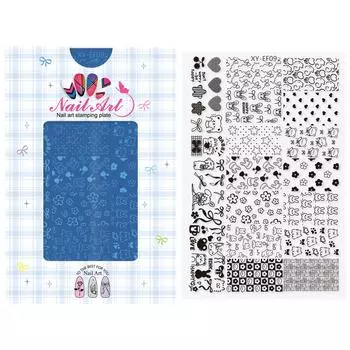 Nail Stamp Plate Nail Art Templates Lace Flower Nail Art Plates for DIY Nail Art Decorations Nails Art Stamping Plates I