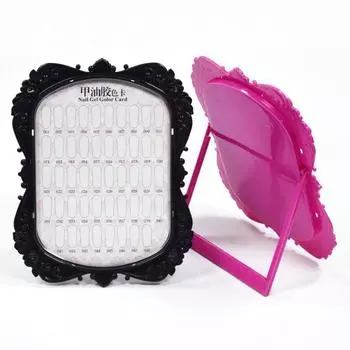Nail Tips Display Board Nail Gel Polish Color Card Nail Art Showing Shelf Nail Salon Display Tools белый