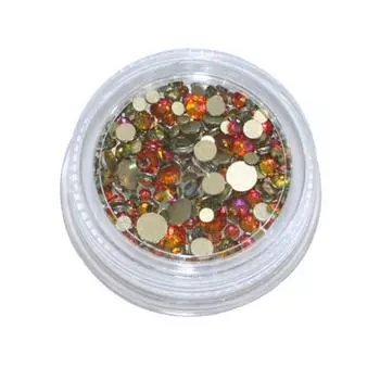 Nail Trend Special Crystal Mix Nail Stone, пять цветов розового цвета, 1 шт.