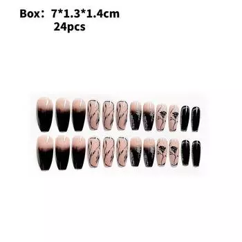 Nail Wear Art Fashion Simple Retro Classic Pink Rose Detachable Style Patch