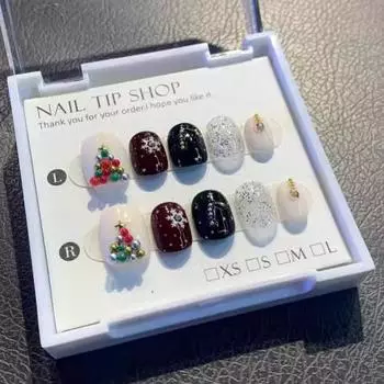 Nail Wear Handmade Fashion Casual Simple Exquisite Classic Nail Patch Style XS