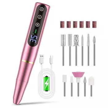 NAILGIRLS Electric Nail 11 Nail Electric Nail Care Nail Gel Nail Off Nail Drill Nail Cuticle Low Совместимость с бесступенчатым USB для обеих рук и