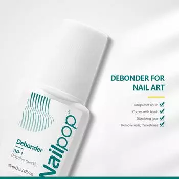 Nailpop 2 шт 10 мл Разрыхлитель Клеи Для Снятия Накладных Ногтей Инструменты Для Снятия Стразов Маникюрные Аксессуары Растворяющая Жидкость
