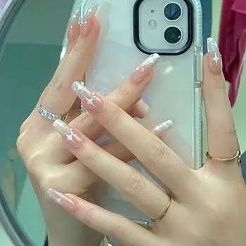 Nails Handmade Wearing Starry Cat Eyes Simple Whitening False Trend Detachable XS