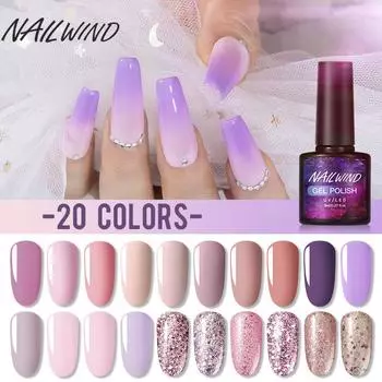 NAILWIND 8 мл яркий гель розового цвета для дизайна ногтей, светодиодная/УФ-лампа