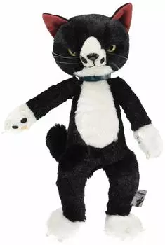 Naito Design Institute Scratch Мягкая игрушка Кот Высота 28 см Носки (Миссисипи) чёрный