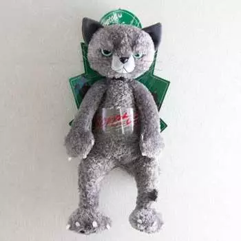 Naito Design Institute Scratch Plush Toy (L) Cat Height 38cm Gray
