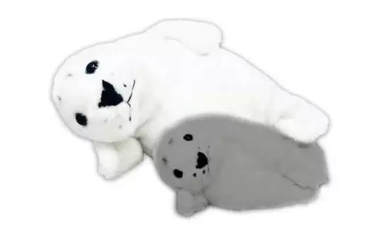 Naitou Design Underwater Walk Plush A Day in the Life of a Seal Toy, Medium, White, белый
