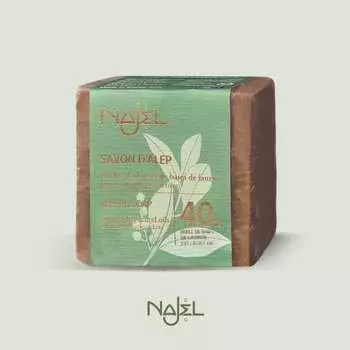 najel Алеппское мыло с маслом лавра 40% натуральное очищающее мыло для пор кератоз уход за проблемными местами