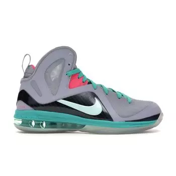 Найк Леброн 9 ПС. Мужские кроссовки Elite South Beach Grey Wolf-Grey Mint-Candy-New-Green-Pink-Flash 516958-001