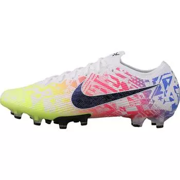 Найк Неймар-младший. x Mercurial Vapor 13 Elite AG Pro Jogo Prismatico мужские кроссовки разноцветные белые гоночно-синие AT7896-104