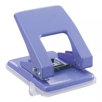 Nakabayashi 2-hole punch matte blue PN-401MB W111xD155xH50mm (when handle is locked)