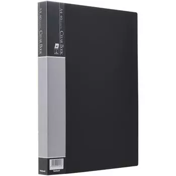 Nakabayashi Clear Book Clear File E A4 40 Pockets Black CBE-1033D