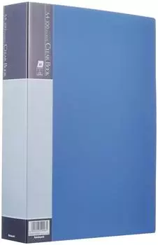 Nakabayashi Clear Book Clear File E A4 100 Pockets Blue CBE-1036B