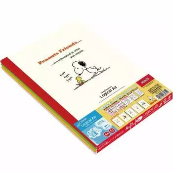 Nakabayashi Logical Air Note 5-Book Pack Semi-B5 A-lined Snoopy S-143A-5P