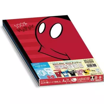 Nakabayashi Logical Air Note Lightweight Notebook B5 Pack Mickey Minnie Parts Series 67945 A-lined 5-Book &